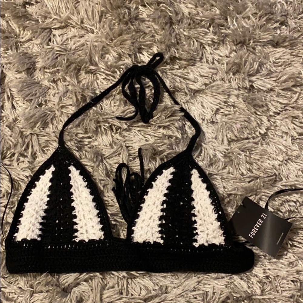 Knit bralette/bikini top
